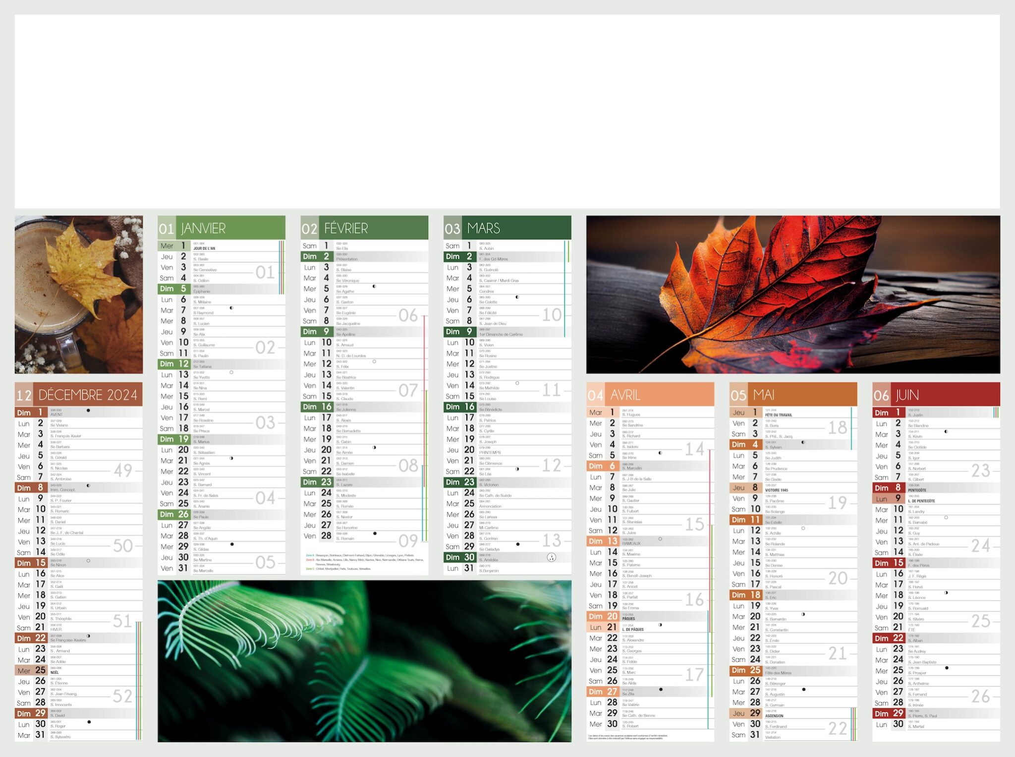 Calendrier Bancaire LINDO-C08-P1