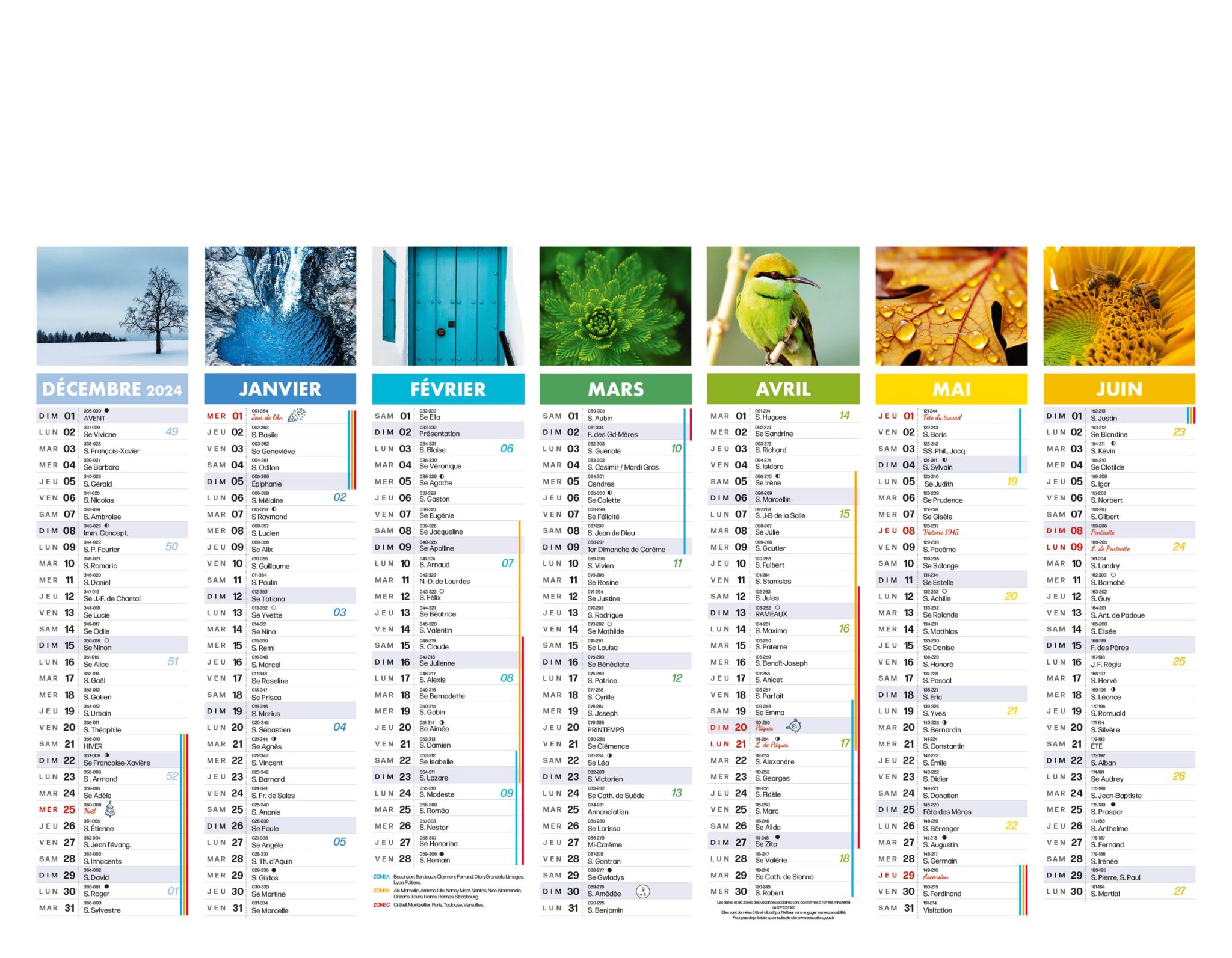 Calendrier Bancaire LINDO-A07-P2