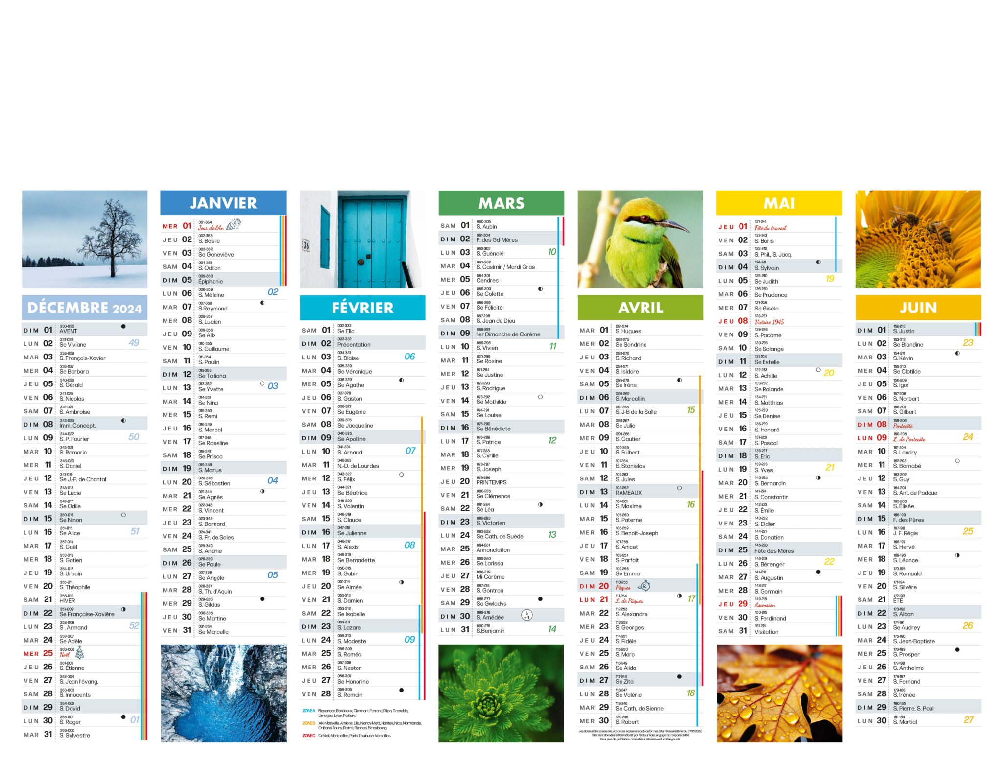 Calendrier Bancaire LINDO-B07-P1