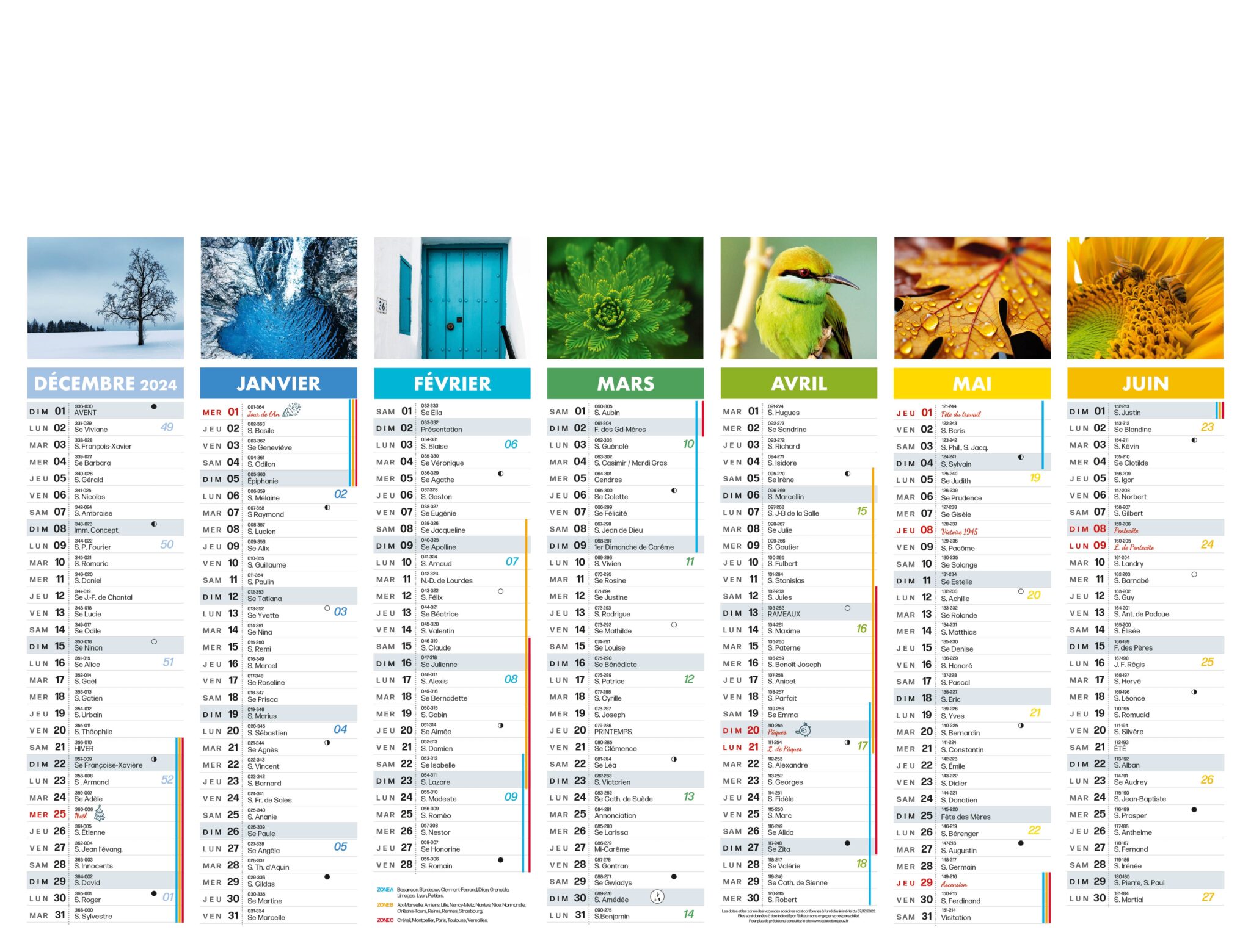 Calendrier Bancaire LINDO-B07 - P2