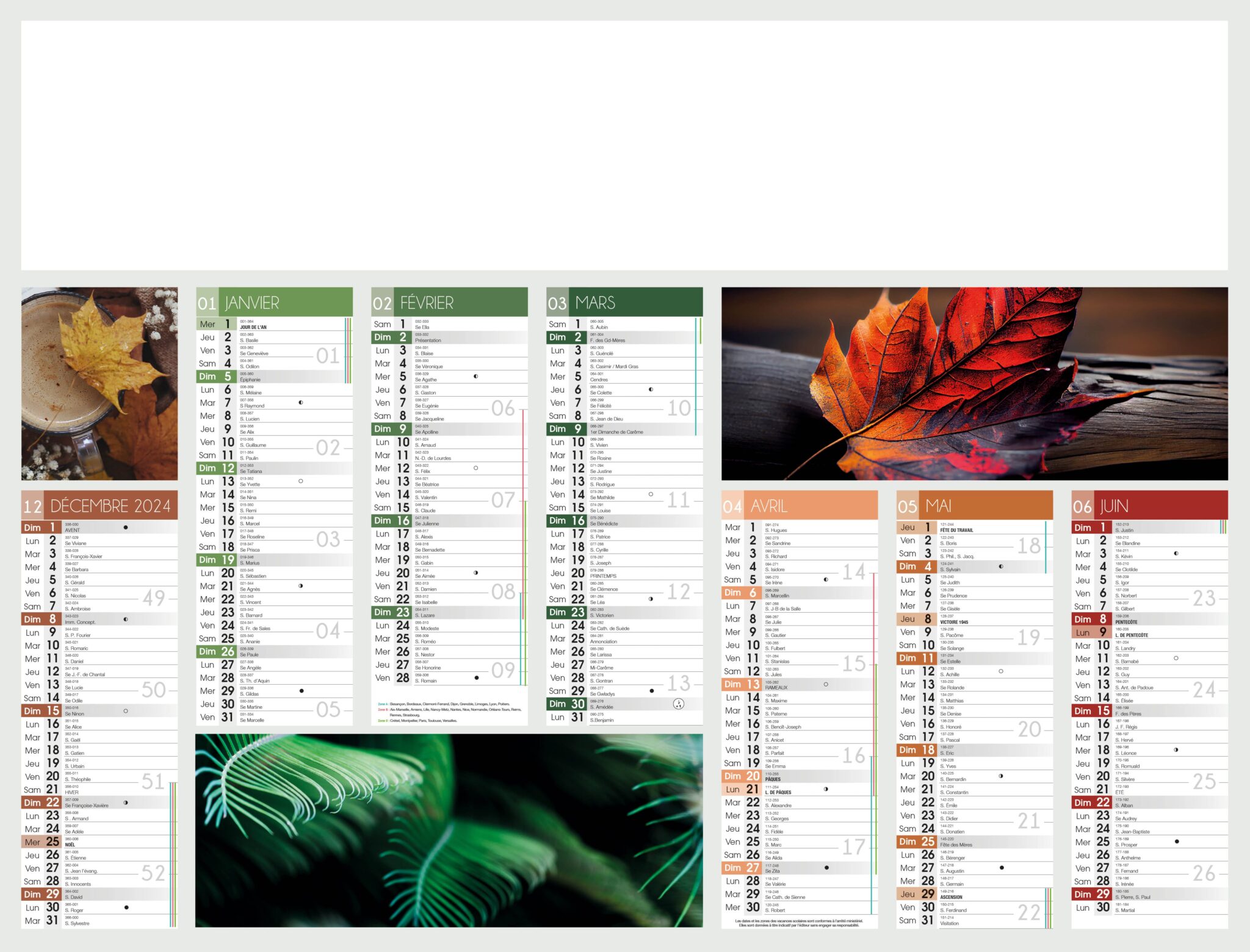 Calendrier Bancaire LINDO-B08-P1