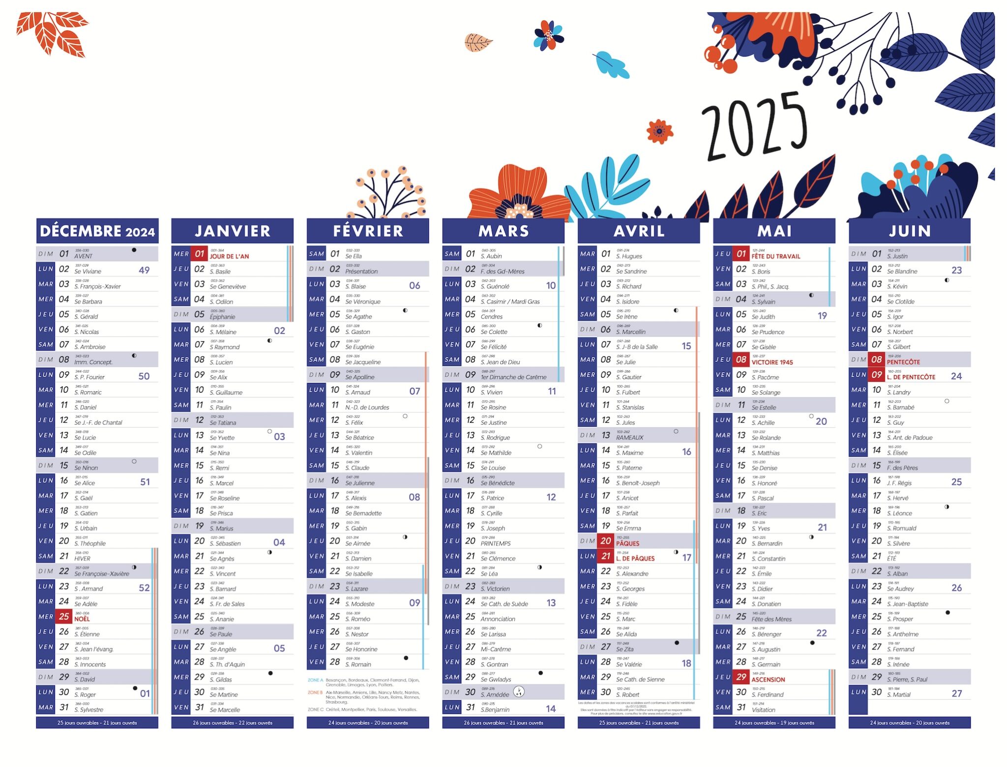 calendrier_420x320_2025_FLORAL_2025