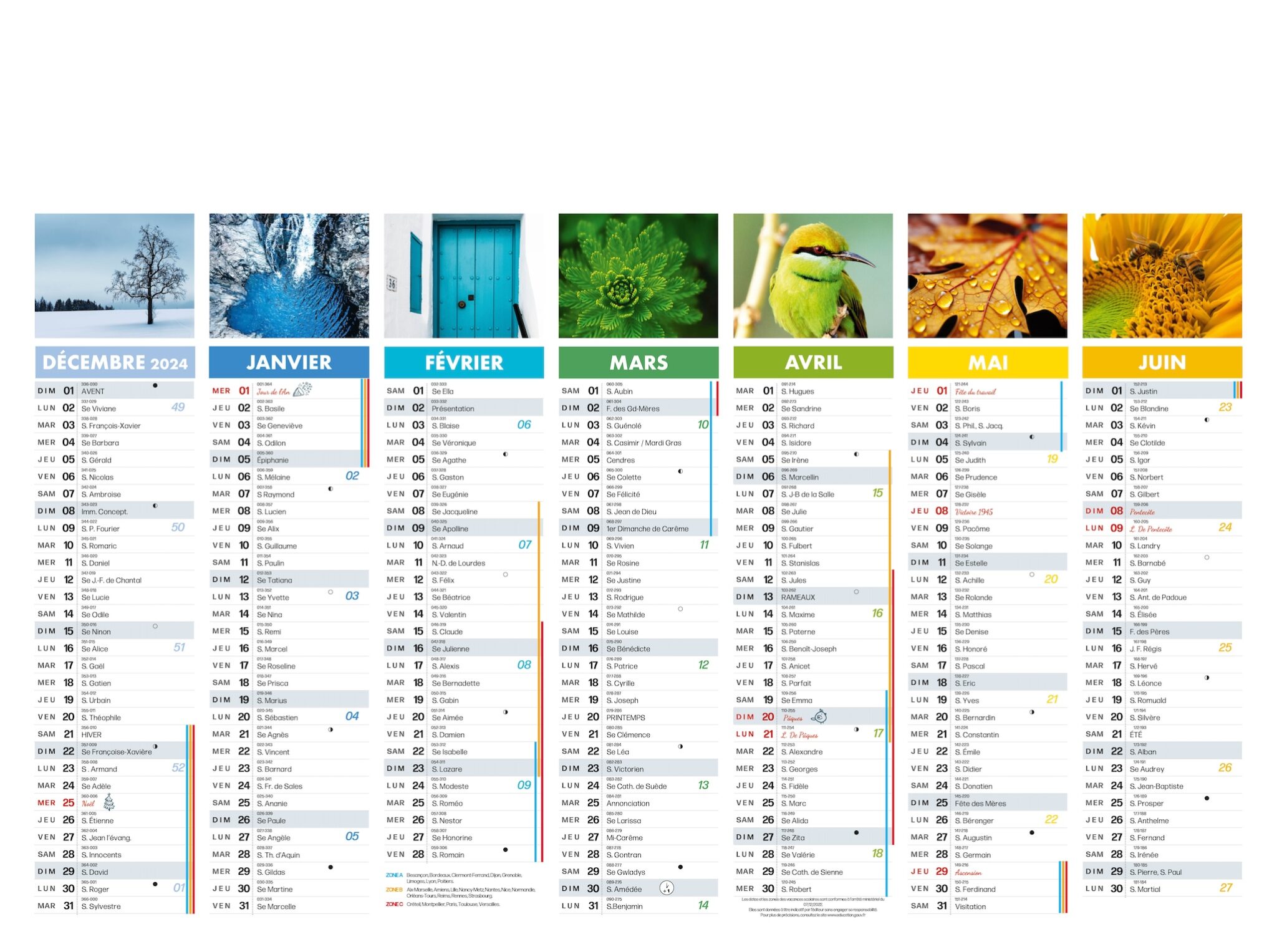 Calendrier Bancaire LINDO-C07-P2