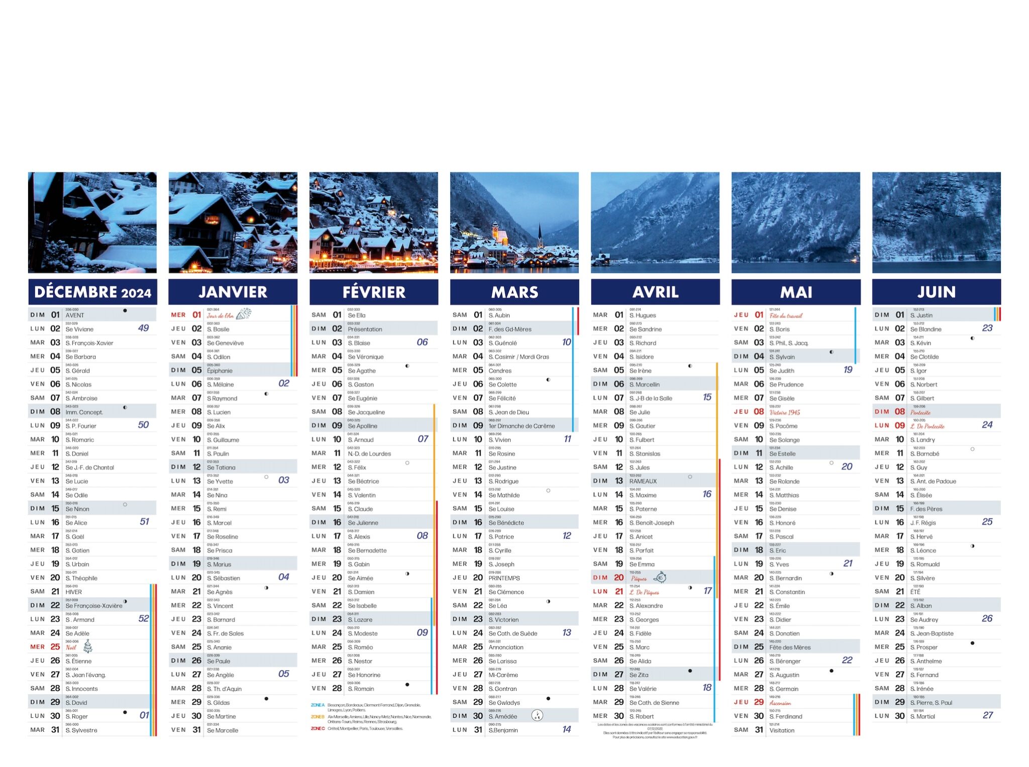Calendrier Bancaire LINDO-C07-P3