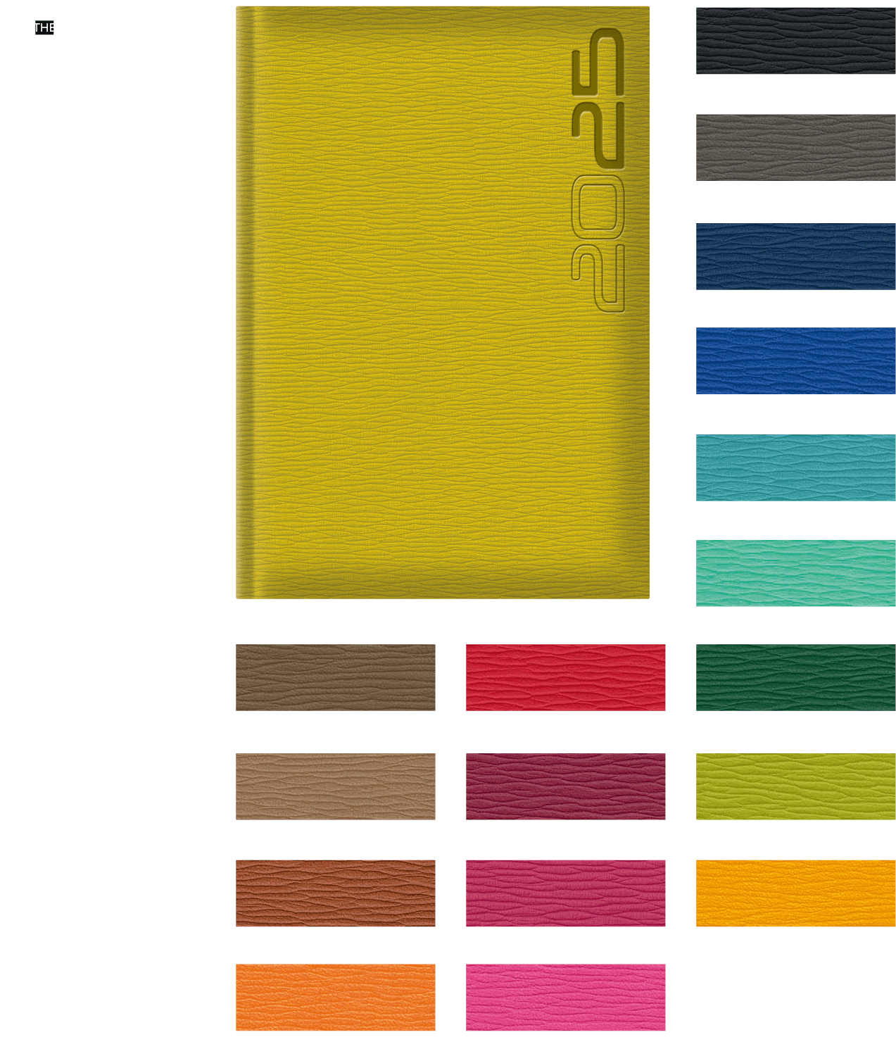 couverture matière agenda nuancier 2025 C6 Rivoli